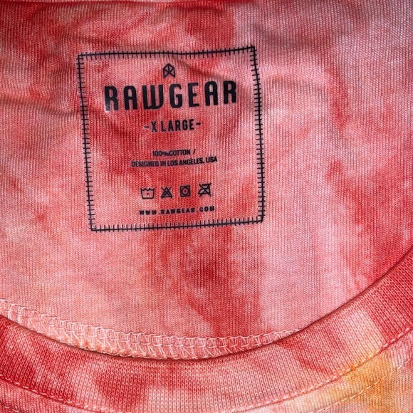 NWT RawGear Bradley Martyn Tie Dye Logo Heavyweight Tee - Picture 4 of 6